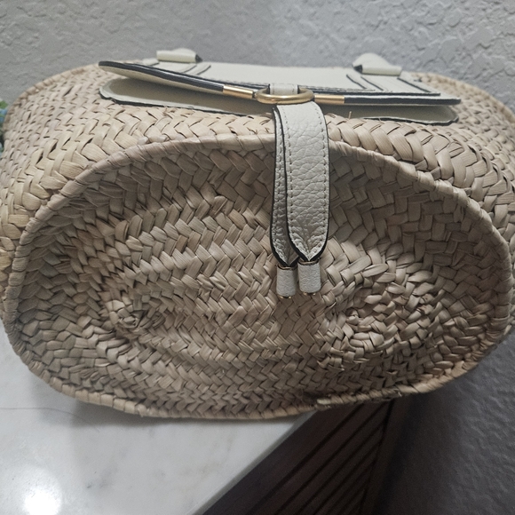 Chloe Marcie Basket Bag Raffia & Leather Medium - Picture 4 of 9